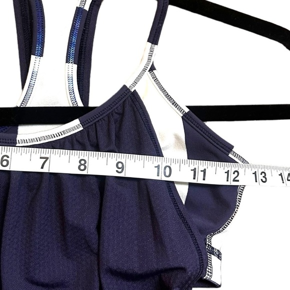 Lululemon No Limits Tank- Cadet Blue / Steep Stripe Cadet Blue Horizontal - Picture 14 of 15